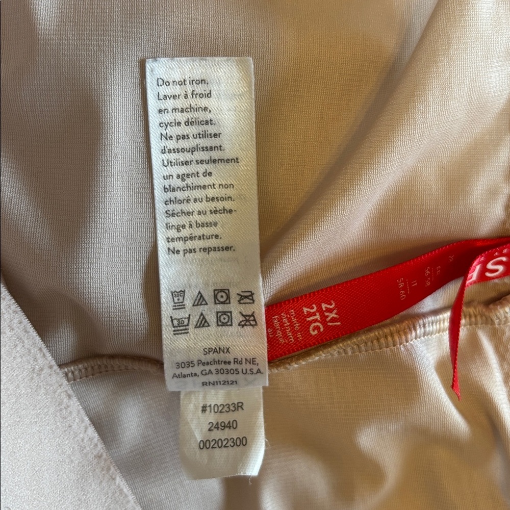 SPANXshape™‎ Invisible High-Waisted Mid-Thigh Short Champagne Beige size 2X - Picture 9 of 12